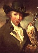 Philip Reinagle Man with Falcon USA oil painting artist